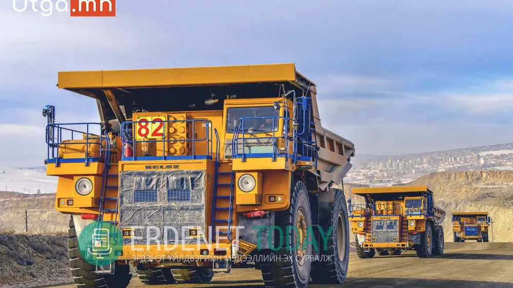 ЭРДЭНЭТ ҮЙЛДВЭР ӨНГӨРСӨН ОНД 36.1 САЯ ТОНН ХҮДЭР ОЛБОРЛОЛОО